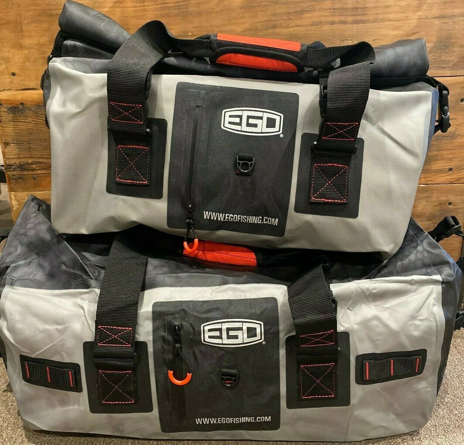 Ego Kryptek Dry Tactical Waterproof Gear Bag Outdoor Fishing Set of Two 55L 30L