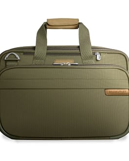 Briggs & Riley Baseline, 231X-7 EXPANDABLE OLIVE CABIN BAG with LIFETIME WARRANTY