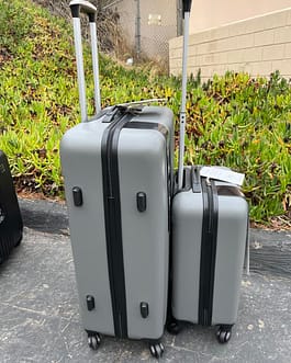 Travelers Club 2-piece Luggage Set in gray